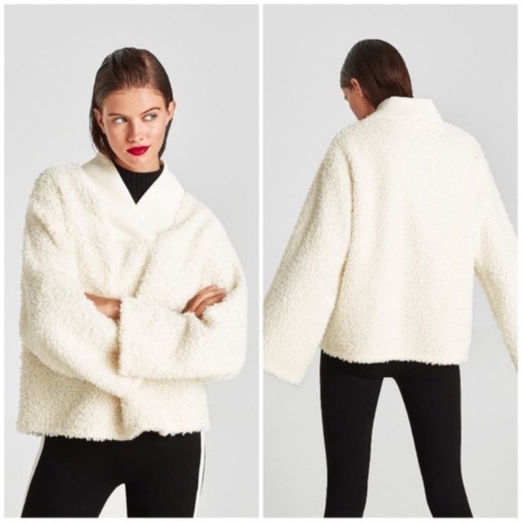 Zara | Sweaters | Nwt Zara Sherpa Teddy 